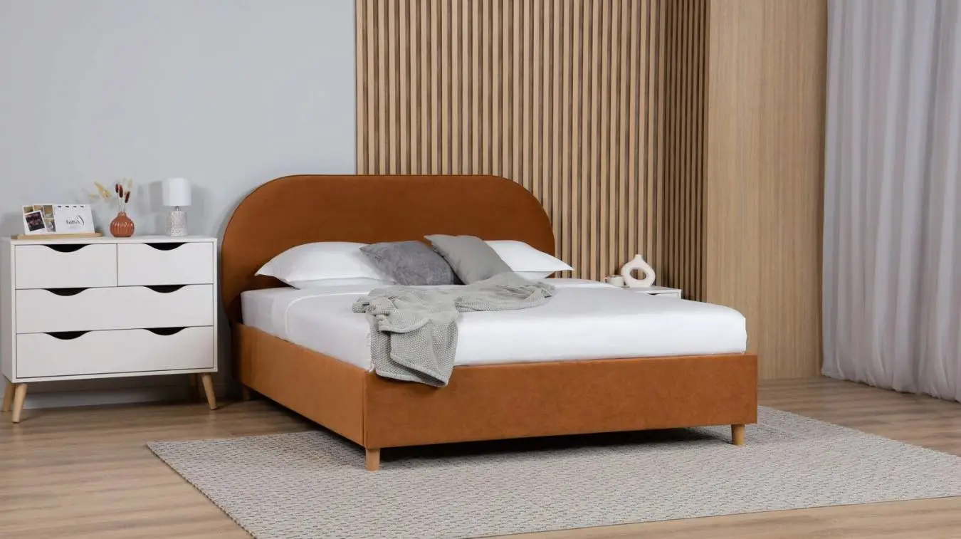 Мягкая кровать Dora с изголовьем (каретная стяжка) Askona фотография товара - 1 - большое изображение